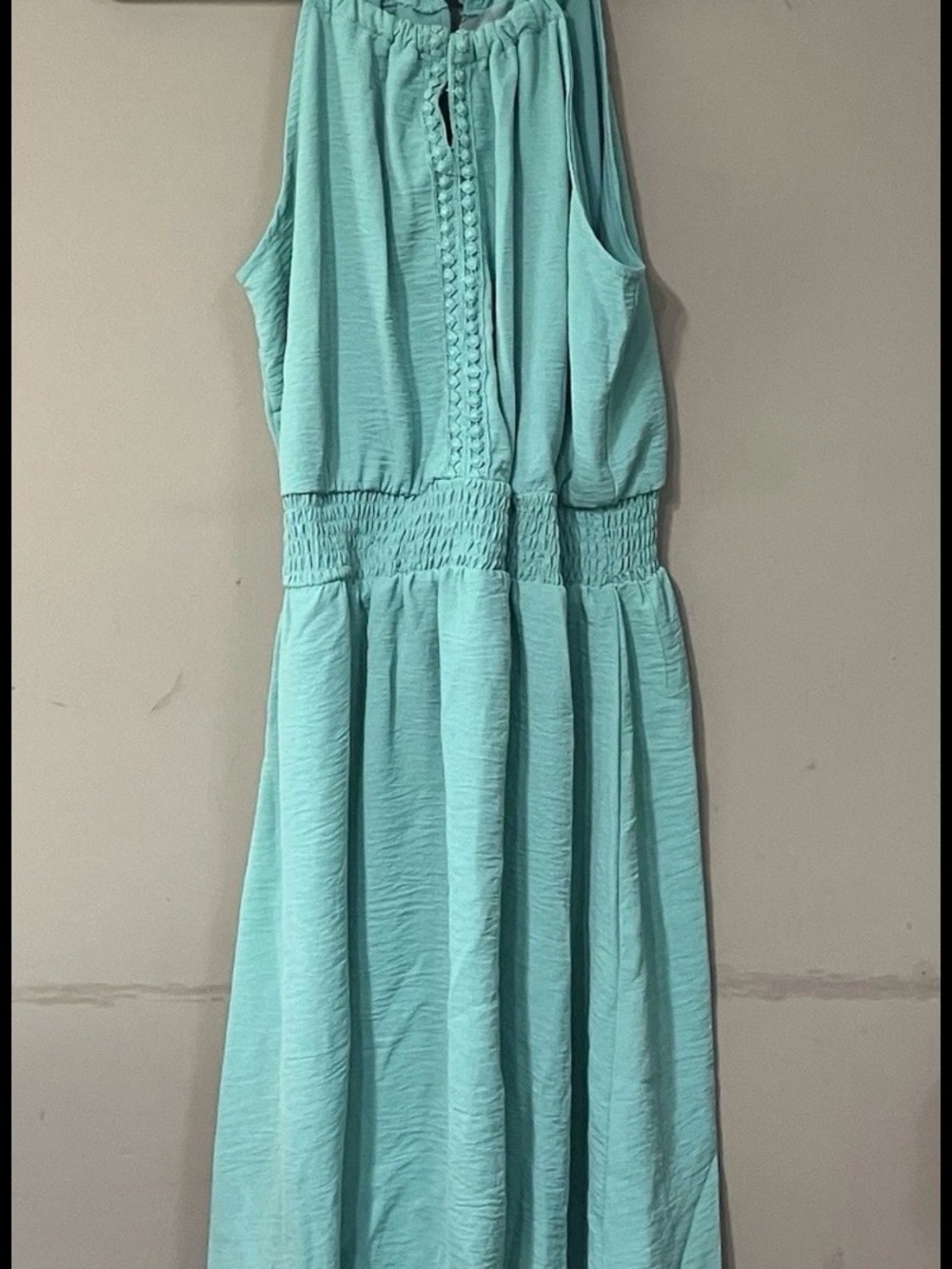 No Boundaries Sleeveless Midi Dress in Aqua